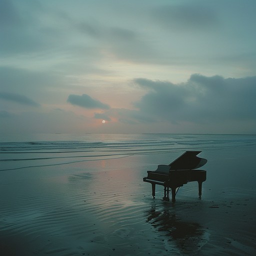 A melancholic yet beautiful piano composition that captures the essence of summer's end, with reflective and moving melodies that convey a sense of loss and nostalgia.