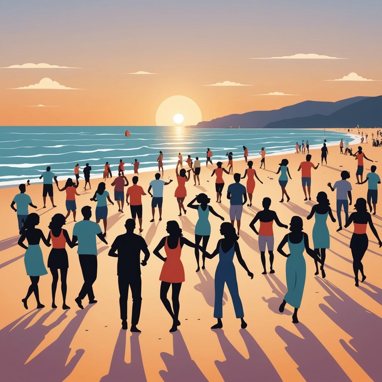 This lively pop instrumental embodies the exuberance of a beachside summer sunset party, with pulsating rhythms and a refreshing melodic flair that invites listeners to dance and unwind. The music transitions from soothing afternoon vibes to an electrifying evening groove, representing the perfect blend of relaxation and celebration.