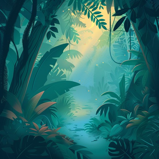 Immerse yourself in the mystical sounds of a tropical jungle, where enchanting rhythms and serene melodies transport you to a magical place. The essence of the tropics combined with an otherworldly charm creates a unique, captivating musical experience.