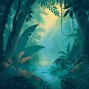 mystical tropical rhythms evoking a serene, magical atmosphere