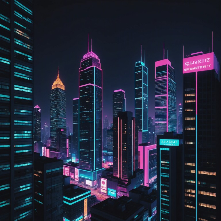 This track captures the essence of a neon lit cityscape where the undercurrent of rebellion simmers against corporate control. The music weaves through a soundscape of digital dystopia, echoing the pulse of underground movements and the clash against the synthetic regime. Dark, pulsating rhythms meld with the ominous hum of a dystopian city, serving as both a backdrop and a beacon for the cybernetic uprising.