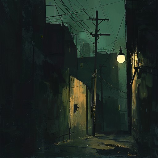 Immerse yourself in the gritty, hypnotic rhythms as this instrumental garage track transports you to an atmospheric, urban nighttime streetscape. Layered with reverberating guitar riffs and echoing beats, it captures the essence of a dimly lit alleyway, pulsating with enigmatic energy and an air of mystery.