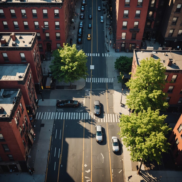 Imagine the first light of dawn over urban landscapes transforming into vibrant scenes energized through hip hop rhythms and sounds that celebrate new beginnings and opportunities. A morning anthem for the city's ceaseless energy.