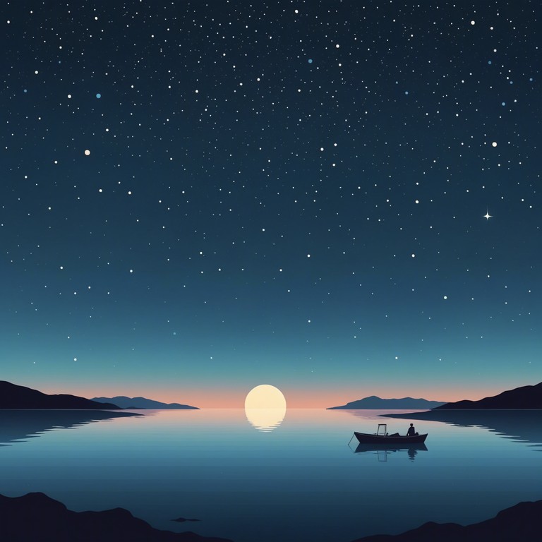 This track embodies the peaceful essence of a still night, where gentle undulating soundwaves blend harmoniously with soft whispers of the night, epitomizing tranquility and calmness. Perfect for relaxation and meditative moments, it lulls the listener into a state of serene contemplation.