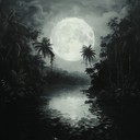 haunting ambient atmosphere in tropical midnight jungle soundscape