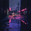 reflective synths capturing midnight urban loneliness