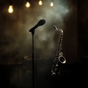 a smooth saxophone piece evoking mystery of cabaret nights