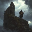an edgy instrumental blending medieval melodies with modern angst