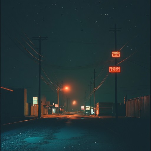 In this track, experience the depths of a neon lit future city where shadows unfold mysteries under a starless sky. Ambient synths and subtle electronic beats generate a soundscape that captures the essence of a cyberpunk setting. The atmosphere is dense with the electric buzz of the unknown, echoing the day to day of urban dystopia.