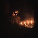 dark instrumental with eerie carnival tones and haunting melodies