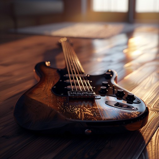 A profound instrumental heavy metal track balancing soft, soulful melodies with powerful, distorted guitar riffs, creating an evocative and emotional journey. The composition's tender undertones and dynamic shifts invite listeners to explore a unique fusion of gentleness and intensity, making it perfect for reflective moments.