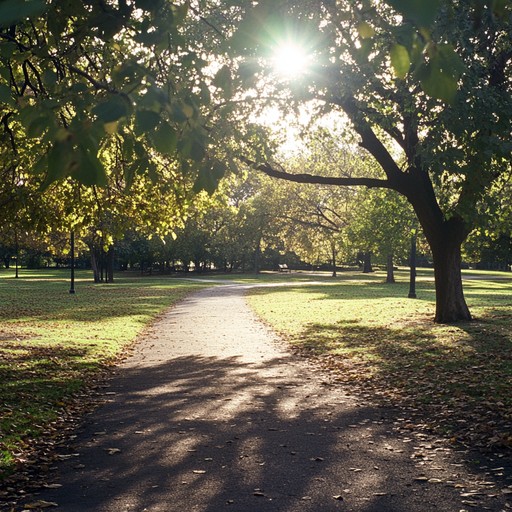 A serene instrumental track with mellow guitar melodies and soft beats, evoking the feeling of a peaceful summer stroll through a leafy neighborhood. The music captures the essence of a lazy afternoon, where every note feels like a warm sunbeam. Perfect for relaxing or introspective moments.