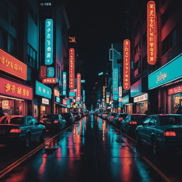 This track features sparkling synthesizer melodies that dive into the heart of neon lit 80s nostalgia, energy bursting with each beat and invoking the lively nightscapes of retro futuristic cities. The song promises a journey filled with vibrant, pulsating energy, ideal for conveying motion and optimism.