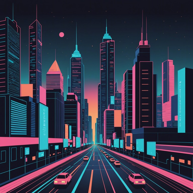 This track encapsulates the bustling streets of a cybernetic cityscape, blending vibrant funk rhythms with the whimsical and adventurous tones of anime soundtracks. It's like a sonic rollercoaster through neon lights and unexpected turns.