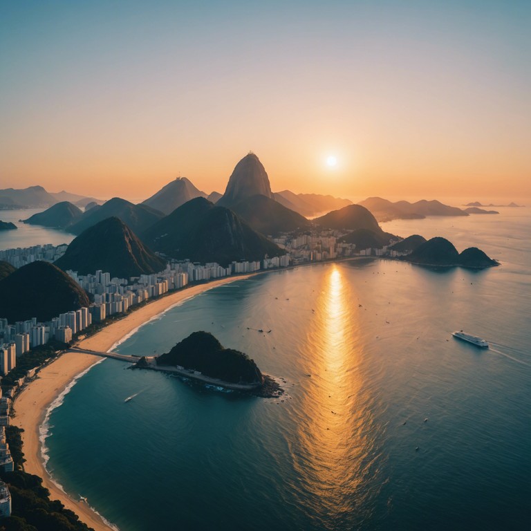 Picture an energetic samba tune that plays as the first light touches the iconic landscapes of rio de janeiro, echoing the city's vibrant spirit and the hopeful hearts of its people.