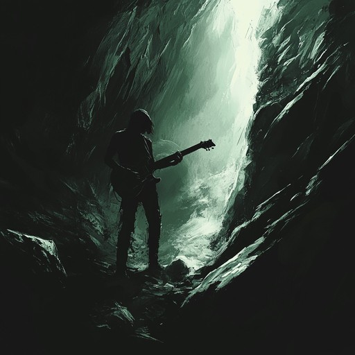 Embark into an underground world with looming shadows and mystic echoes as electric guitar riffs meld with cavernous acoustics.