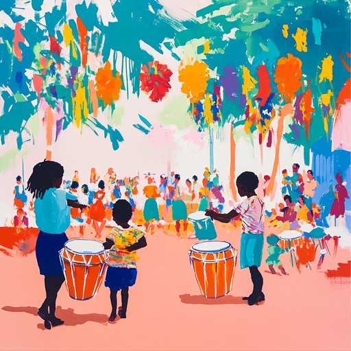 A lively instrumental that captures the excitement and joy of children at a caribbean carnival, featuring rhythmic steelpan melodies