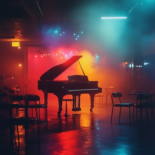 A smooth blend of jazz melody and house rhythms, perfect for late night city vibes. This track creates an enigmatic atmosphere, ideal for sophisticated nightclubs or secret soirees. With gentle piano chords and a deep house beat, it sets a mysterious yet inviting mood.