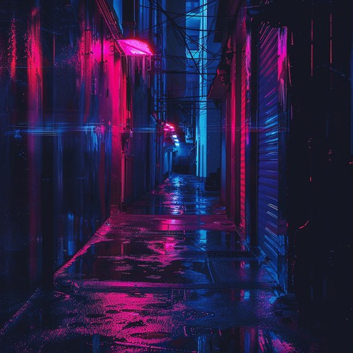 This track builds an atmosphere of intense unease with menacing synth lines and driving bass, coupled with eerie pads that create a sense of lurking danger. A dark, cinematic soundscape perfect for invoking 80s style suspense and mystery.