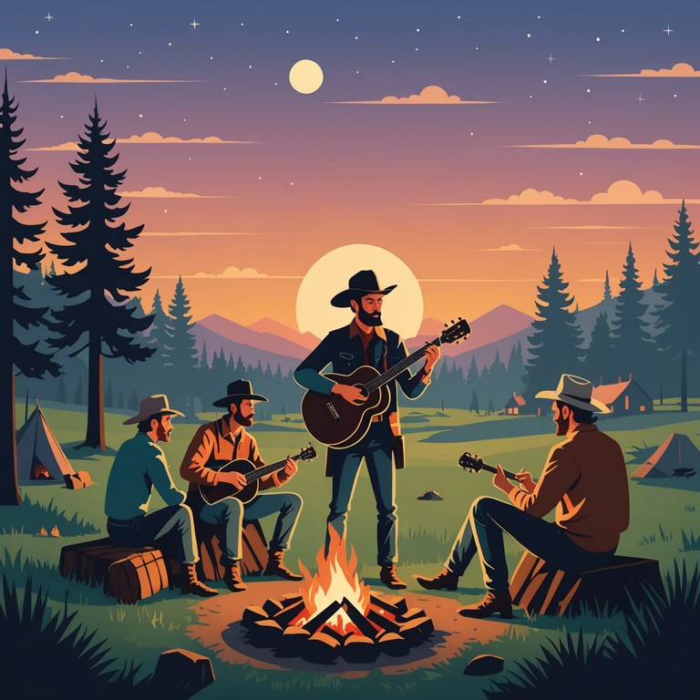 An engaging and lively piece that delivers the sounds of a modern cowboy's journey across new frontiers, offering a fusion of classic western instruments with a contemporary cheerful beat.