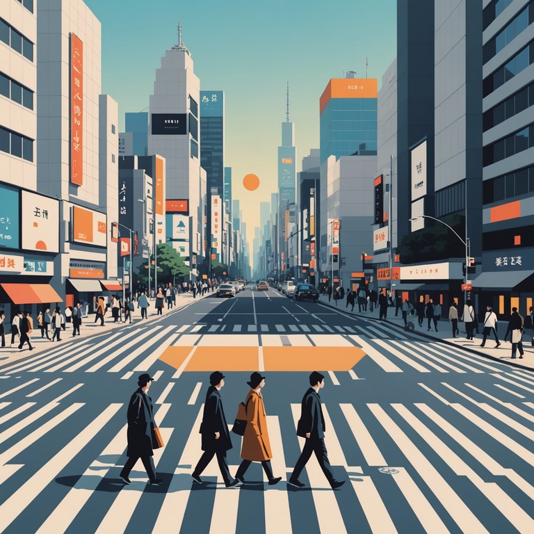 Capture the essence of morning radiance in shibuya with a heartwarming dance melody, gracefully merging electronic beats with subtle elements of traditional tokyo vibes. This playful track stimulates a feel good, optimistic atmosphere.