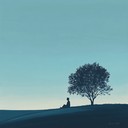 ambient lofi tones evoke serene evening reflections and tranquility