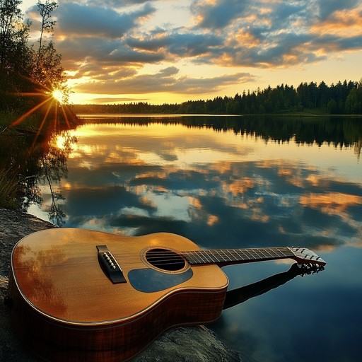 An instrumental piece that weaves gentle acoustic guitar melodies to inspire peace and inner calm. The soothing tones guide the listener on a reflective journey, embracing serene landscapes and quiet moments. Ideal for relaxation, meditation, or moments of introspection.