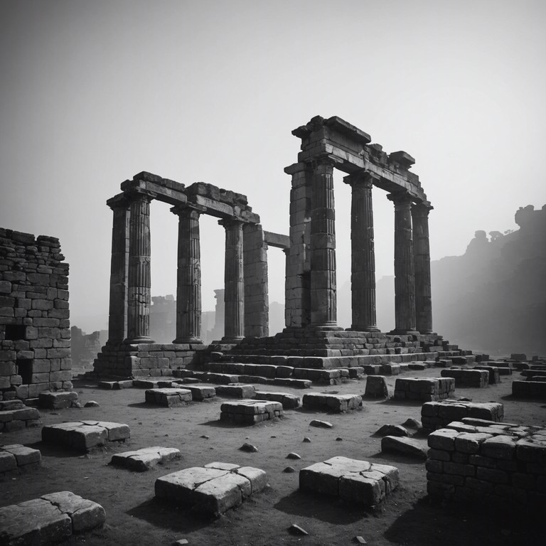 This track conjures images of a forgotten civilization with secretive whispers echoing through the ruins of massive stone structures. The song, crafted with ambient textures and subtle melodic progressions, invites a deep, introspective journey into a mystical past. The ancient echoes blend seamlessly with ethereal soundscapes, creating a pervasive feeling of timelessness.