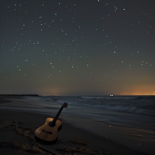 Experience a peaceful yet passionate evening by the shore, as delicate guitar strums blend with the gentle sound of ocean waves, creating a perfect backdrop for a romantic indie ambiance. The soft melodies capture the essence of love under the starlit sky, making it an ideal soundtrack for intimate moments.