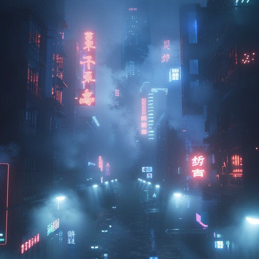 A deeply brooding instrumental piece featuring dark synths, minimalistic beats, and melancholic piano melodies. The atmosphere is deeply urban with a sense of palpable tension, perfect for evoking nighttime cityscapes soaked in neon light and hidden stories. The composition builds incrementally, pulling listeners into a contemplative and mysterious sonic journey.