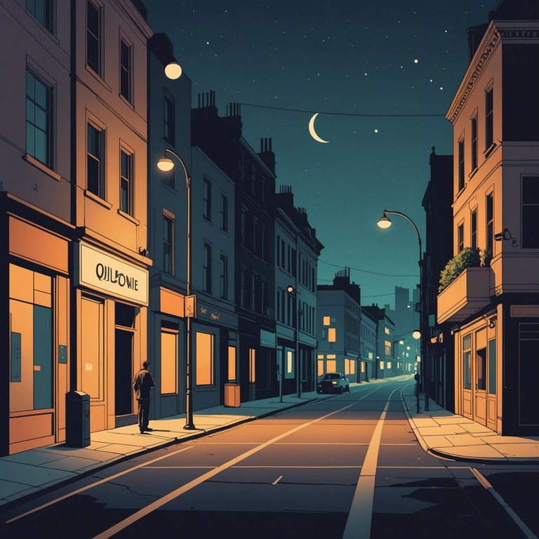 As the listener takes an auditory stroll through the city under the starry sky, the saxophone leads with its deeply soulful tunes against a backdrop of soft street noises and the distant hum of night time activities. The blend of jazz improvisation and soulful melodies evokes a feeling of both solitude and connection within the urban setting.