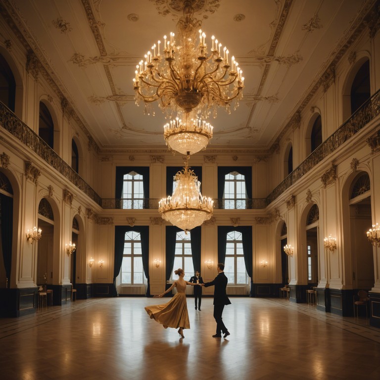The track captures the essence of a bygone era, featuring the soft, rhythmic strides of a classic waltz, intertwined with the sounds of nostalgia and a touch of melancholy that simultaneously invokes a sense of loss and beauty.