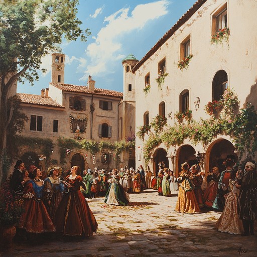 This lively instrumental composition captures the vibrant and uplifting feel of baroque courts bathed in sunshine. Featuring the bright timbre of the harpsichord and the elegant harmonies of a string quartet, the piece conjures images of joy and optimism. The intricate melodies and dynamic counterpoints create an aura of celebration and happiness