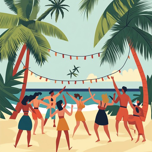 Engaging dance beats layered with tropical sounds, energetic and vibrant. Perfect for creating a lively and fun atmosphere. Features rich percussion and catchy synths.