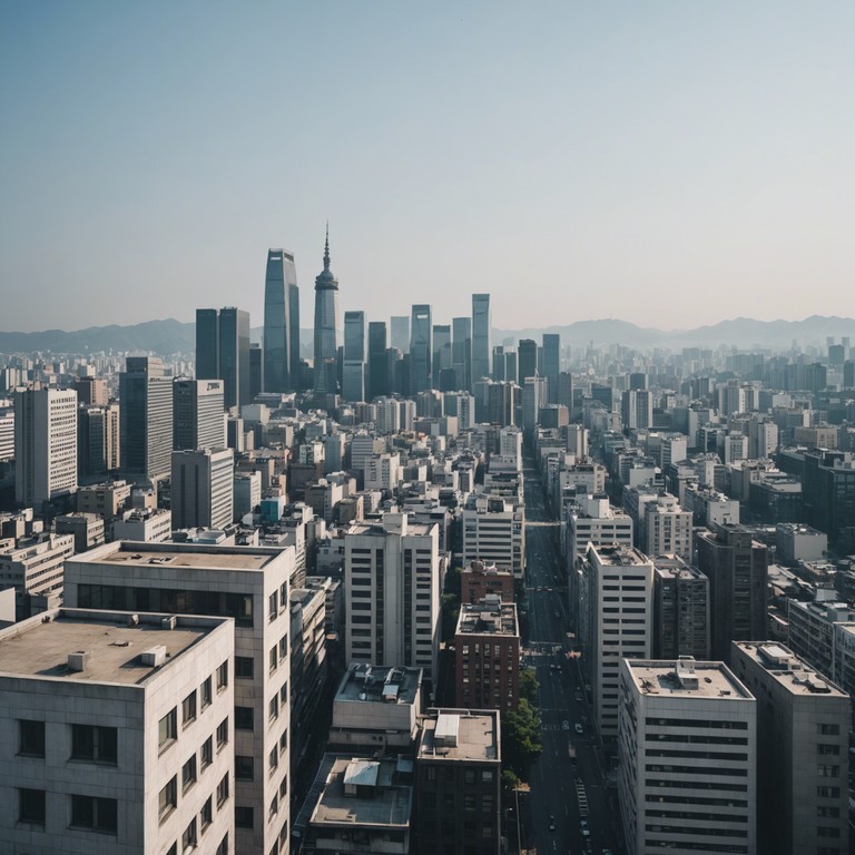 In a soundscape where neon lights dance to the rhythm of k pop infused with traditional korean essence, this track brings together the buzzing energy of city nights with the soul soothing strings of the geomungo, reflecting seoul's harmonious fusion of the old and the new.