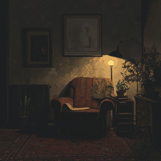 An eerie yet soothing track combining sinister melodies with the relaxed feel of easy listening, creating a suspenseful but comfortable ambiance. Smooth saxophone layers produce a captivating soundscape, perfect for mysterious settings.