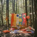 groovy folk rhythms in a whimsical woodland setting
