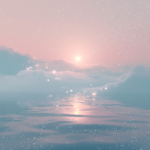 A soothing ambient voyage through a luminous nebula, where delicate synthesized textures and gently evolving pads create a serene meditational soundscape, perfect for introspection or deep relaxation amidst cosmic wonders.