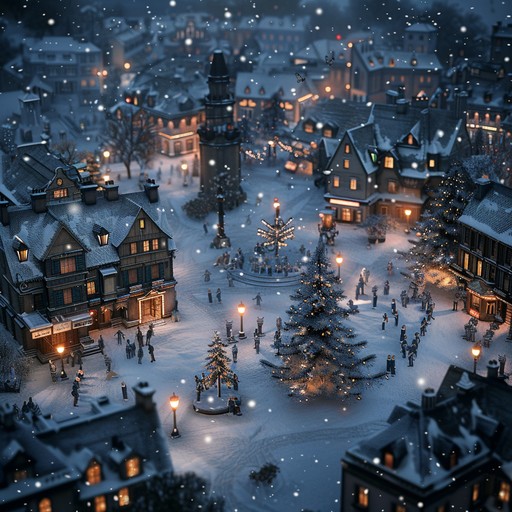 Imagine a cozy winter scene with families gathered around, children playing in the snow, and laughter filling the air. This instrumental tune captures the essence of holiday festivities, evoking the warmth and joy of the season. The melody is uplifting and cheerful, with a blend of traditional holiday instruments and modern touches to create a timeless festive track.