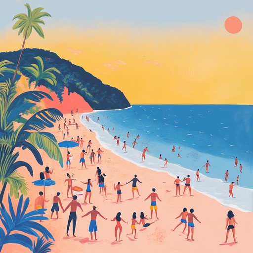 Imagine a sun soaked coastline where the sand is warm beneath your feet, and the waves gently lap the shore. Sunny coastline dance party is an instrumental piece designed to capture the carefree essence of a perfect beach day. With a blend of uplifting hooks, rhythmic claps, and a danceable beat, this track invites listeners to let loose and enjoy the simple pleasures of summer with friends.