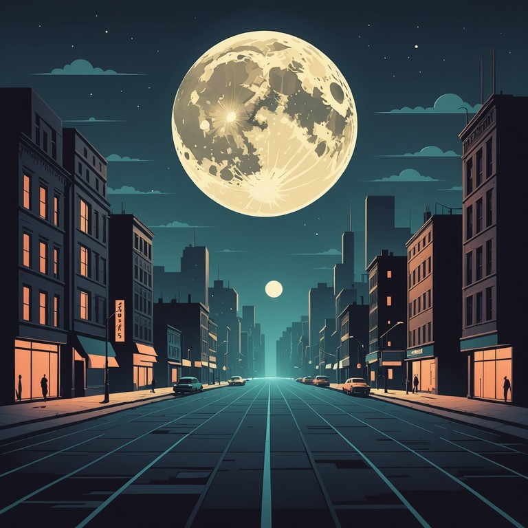 This track utilizes a minimalist approach, focusing on deep tones and sparse rhythmic structures to evoke feelings of solitude and introspection in a nocturnal setting. The use of synthesized bass provides a steady, pulsating foundation that, coupled with sparse ambient sounds, creates a soundscape that mirrors the complexity of nighttime thoughts and shadowy reverie.