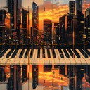 gentle and soothing urban evening soundscape with smooth beats