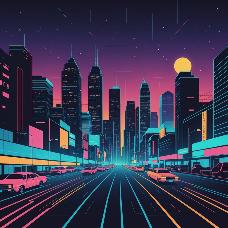 Imagine a bustling metropolis at night, filled with neon signs and lively crowds. This track encapsulates the feel of a vibrant cityscape, merging urban sounds with a bold pop melody. The steady pulse and light synthesizer riffs create an atmosphere of excitement and anticipation, making it perfect for night drives or urban exploration.