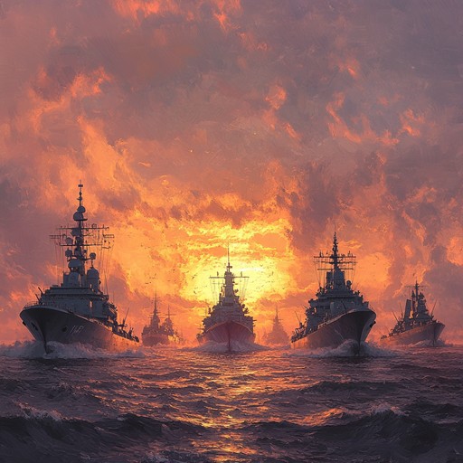 An instrumental hymn capturing the essence of russian naval heroism. Featuring powerful brass and determined percussion, the piece evokes images of sailors standing strong in the face of adversity, navigating through turbulent waters with unwavering courage. The climax reflects their victorious achievements over the challenges of the sea.