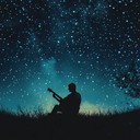 dreamy guitar melodies over ethereal textures under starlit skies