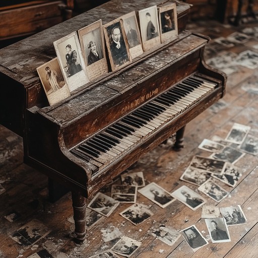 Delve into the echoes of history with this intensely emotional track, where each note on the piano is a poignant whisper from the past, reverberating through time to tell tales of once great loves and the inevitable passage of all things.