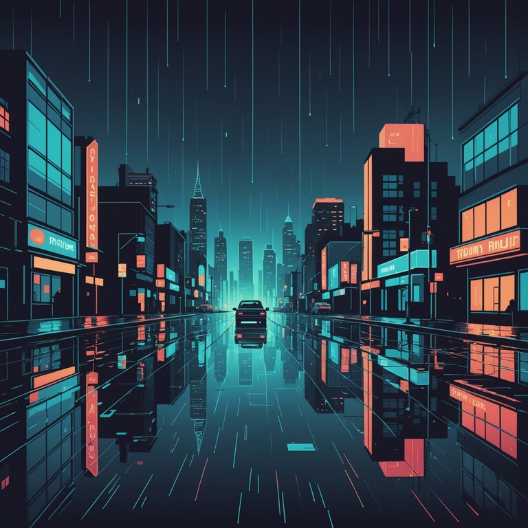 Immerse in a deeply introspective journey through the quiet streets of a neon lit city during the 1980s. The track features nostalgic synthesizer melodies that resonate with the solitude and reflective mood of a bygone era, creating a soundscape that is as haunting as it is beautiful.