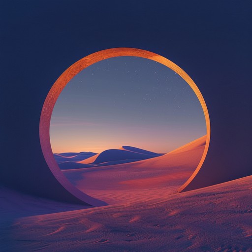 This track captures the essence of a mysterious evening in the egyptian desert, where the soft sands meet the starlit sky. The music conveys a sense of ancient secrets and timeless wanderings through its intricate melodies and deep, ambient layers.