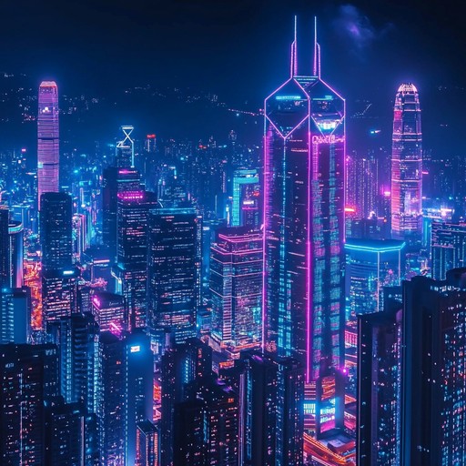 A captivating instrumental track that blends retro synth sounds with modern electronic rhythms, creating a futuristic soundscape that transports listeners to a neon lit metropolis