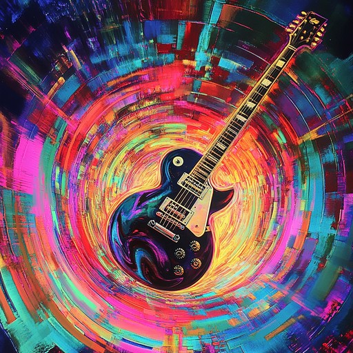 An instrumental track featuring intense hard rock guitar riffs layered with psychedelic effects, creating a mind bending journey through swirling soundscapes.